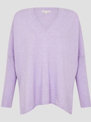 Monsoon Purple Vicki V-Neck Jumper - Image 5 of 5