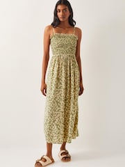Monsoon Green Ania Geometric Bandeau Dress - Image 1 of 5