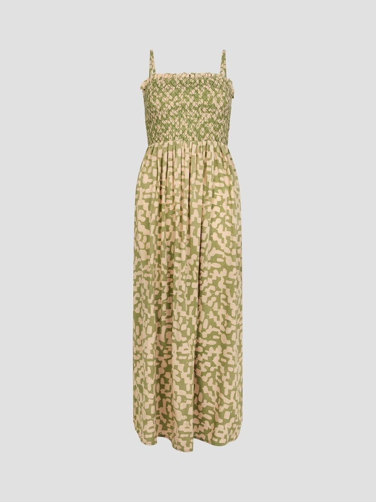 Monsoon Green Ania Geometric Bandeau Dress - Image 5 of 5