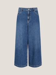 Monsoon Jenna Wide Leg Crop 100% Cotton Jeans - Image 5 of 5