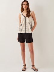 Monsoon Hope Leaf Embroidered Cami Top - Image 5 of 6