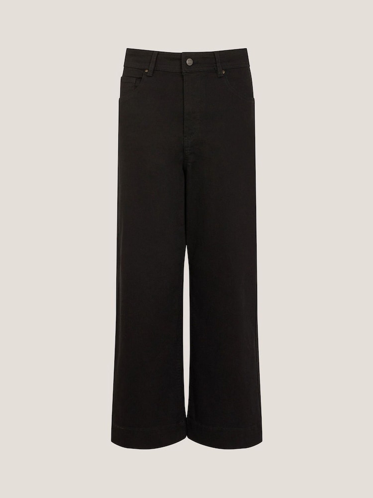 Monsoon Hallie Regular Crop Wide Leg Jeans - Imagen 5 de 5