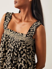 Monsoon Black Ania Geometric Print Jumpsuit - Image 2 of 5