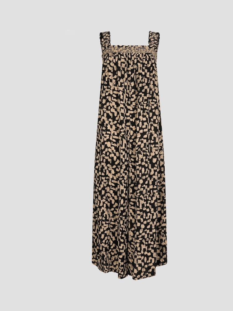 Monsoon Black Ania Geometric Print Jumpsuit - Image 5 of 5