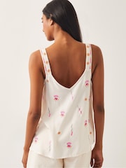 Monsoon Natural Fia Embroidered Cami Top - Image 3 of 5