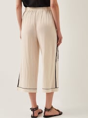 Monsoon Natural Hope Leaf Embroidered Culottes - Image 3 of 5