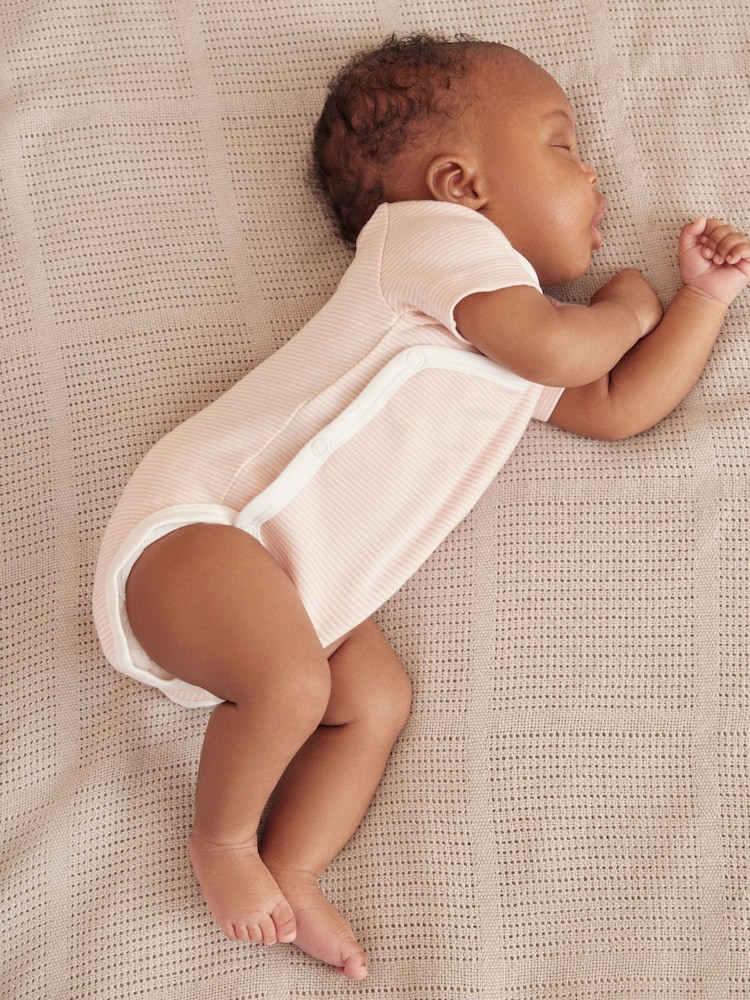 MORI Pink Supersoft Short Sleeve Kimono Bodysuit - Image 2 of 3