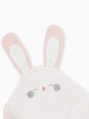 MORI Pink Bunny Cotton & Bamboo viscose Baby Comforter - Image 2 of 2