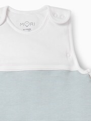 MORI Blue Cotton Blend 0.5 Tog Travel Sleeping Bag - Image 3 of 4