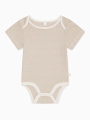 MORI Natural Cotton & Bamboo Viscose Short Sleeve Bodysuit - Image 1 of 1
