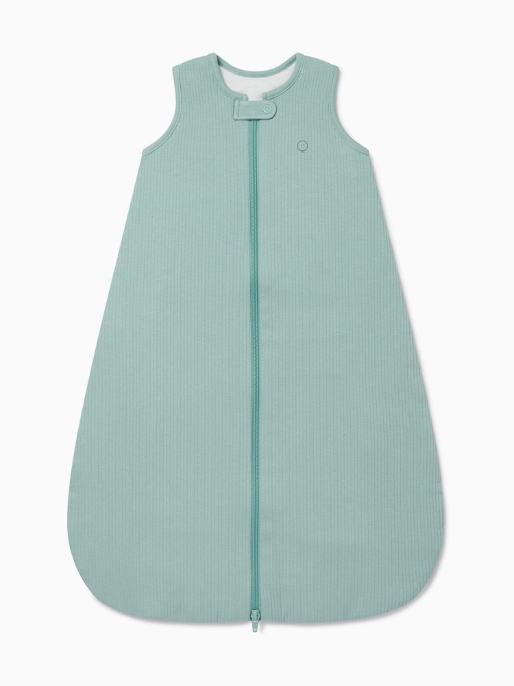 MORI Green Ribbed Cotton 0.5 Tog Sleeping Bag - Image 2 of 3