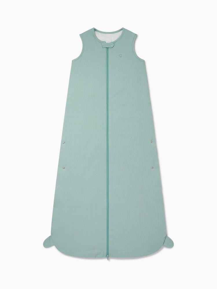 MORI Green Ribbed Cotton 0.5 Tog Sleeping Bag - Image 3 of 3