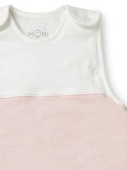 MORI Pink Cotton Blend 0.5 Tog Travel Sleeping Bag - Image 2 of 3
