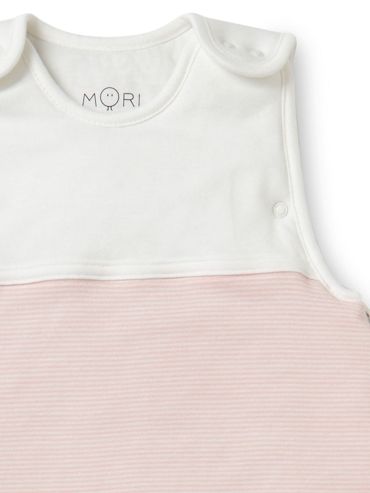 MORI Pink Cotton Blend 0.5 Tog Travel Sleeping Bag - Image 2 of 3