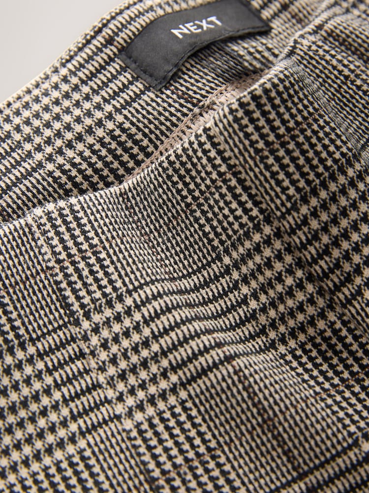 Brown Check Ponte Leggings - Image 7 of 7 Brown Check Ponte Leggings - Image 7 of 7