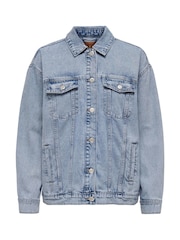 ONLY Blue Oversied Denim Jacket - Image 7 of 8