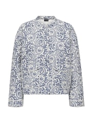 ONLY Blue Tile Pattern Quilted Jacket - Image 7 of 8