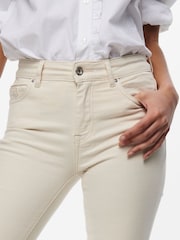 ONLY Natural Blush Mid Waist Flared Jeans With Super Stretch - Image 5 of 8
