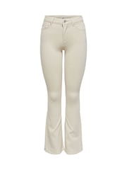 ONLY Natural Blush Mid Waist Flared Jeans With Super Stretch - Image 7 of 8