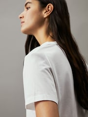 Calvin Klein White Soft 100% Cotton T-Shirt - Image 4 of 4