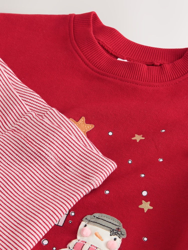 Red Christmas Characters Sweatshirt & Leggings Set (3mths-7yrs) - Image 8 of 8