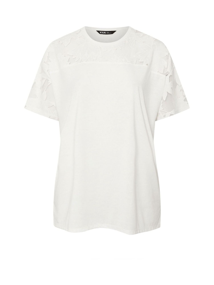 Yours Curve Boxy Burnout Panel T-Shirt - Imagen 5 de 5 Yours Curve Boxy Burnout Panel T-Shirt - Imagen 5 de 5