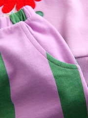 Pink Stripe Unicorn - Conjunto Sweatshirt e joggers Barrel leg (3meses a7anos) - Imagem 8 de 10