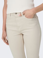 ONLY Natural High Waist Straight Leg Jeans - Image 4 of 6
