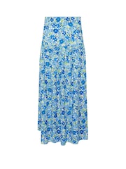 PixieGirl Petite Blue Ditsy Low Yoke Maxi Skirt - Image 6 of 6