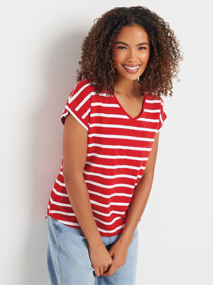 M&Co V-Neck Grown On Sleeve T-Shirts 3 Pack - Imagen 2 de 5 M&Co V-Neck Grown On Sleeve T-Shirts 3 Pack - Imagen 2 de 5
