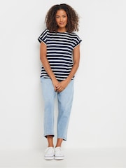 M&Co White Crew Grown On Sleeve T-Shirts 3 Pack - Image 5 of 5