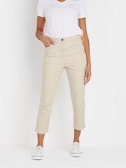 Bump It Up Maternity Natural Crop Jeans - Image 1 of 5