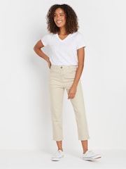 Bump It Up Maternity Natural Crop Jeans - Image 2 of 5