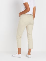 Bump It Up Maternity Natural Crop Jeans - Image 3 of 5