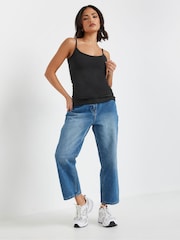 PixieGirl Petite Black Cami Vest Tops 3 Pack - Image 4 of 5