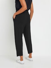 Yours Curve Black Cropped Hareem Trousers - Image 2 of 5