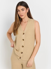 Chaleco de algodón 100 % con botones de Long Tall Sally - Imagen 1 de 5