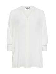 Yours Curve White Button Up Beach Shirt - Image 5 of 5