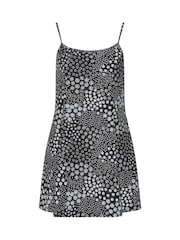 M&Co Blue Floral Print Patchwork Swimdress - Image 6 of 7