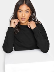 PixieGirl Petite Black Crew Neck Sweatshirt - Image 4 of 4