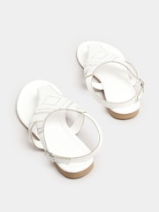 Long Tall Sally White Beaded Sandals - Image 4 of 5