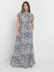 Long Tall Sally 100% Cotton Floral Shirred Waist Dress - Image 1 of 5