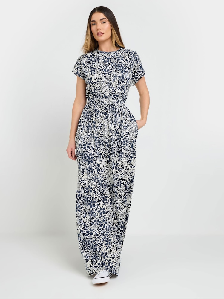 Long Tall Sally 100% Cotton Floral Shirred Waist Dress - Image 2 of 5