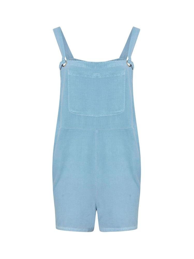 Yours Curve Blue Dungarees - Image 6 of 6
