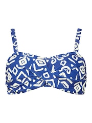 M&Co Blue Bandeau Bikini Top - Image 6 of 7