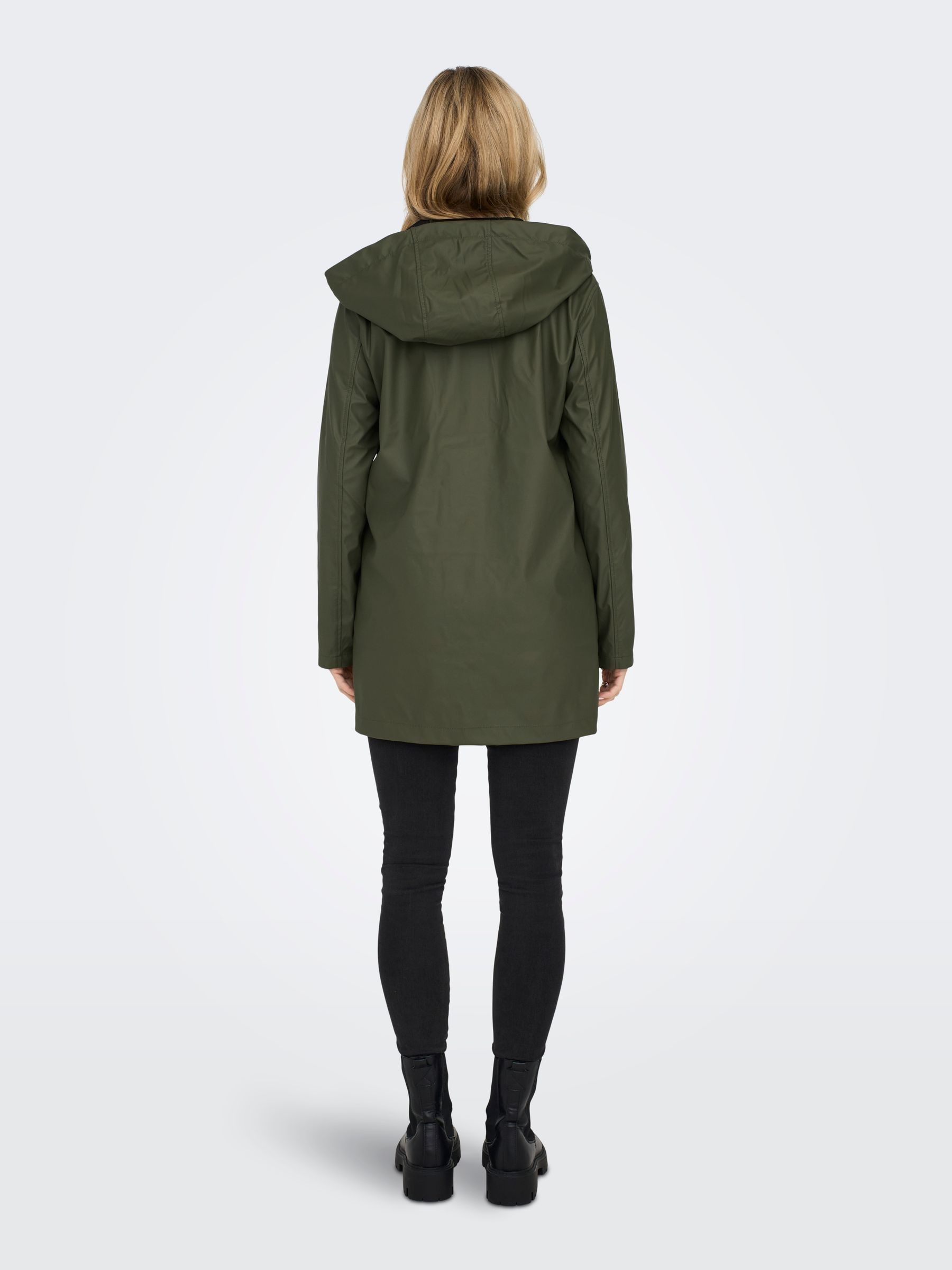 Buy ONLY Green Water Resistant Raincoat With Hood from Next