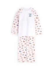 Alphabet Personalised Boys Car Print Pyjamas - Image 1 of 5