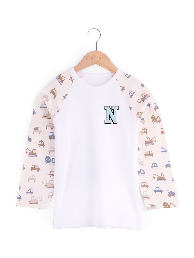 Alphabet Personalised Boys Car Print Pyjamas - Image 2 of 5