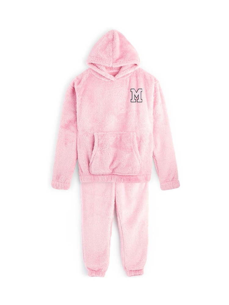 Alphabet Personalised Womens Fluffy Fleece Hoodie - Image 1 of 4