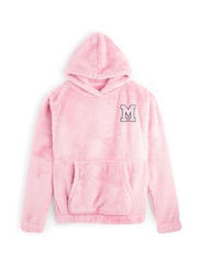 Alphabet Personalised Womens Fluffy Fleece Hoodie - Image 2 of 4